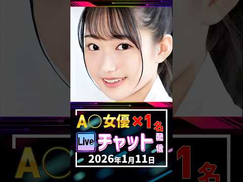 1/11(日)【A〇女優1名】生ライブチャット 配信スケジュール サムネイル
