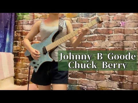 【guitar】元セクシー女優がJonny B goode からのアドリブ弾いてみた サムネイル